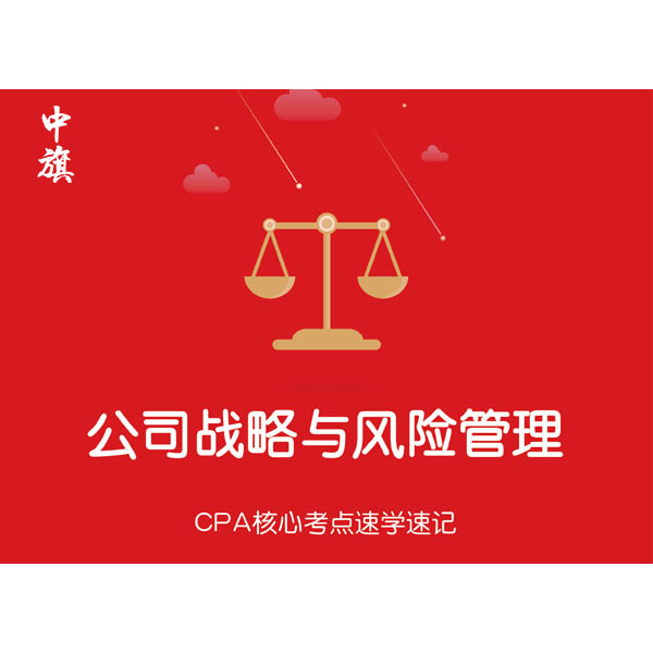 CPA核心考点速学速记之公司战略与风险管理