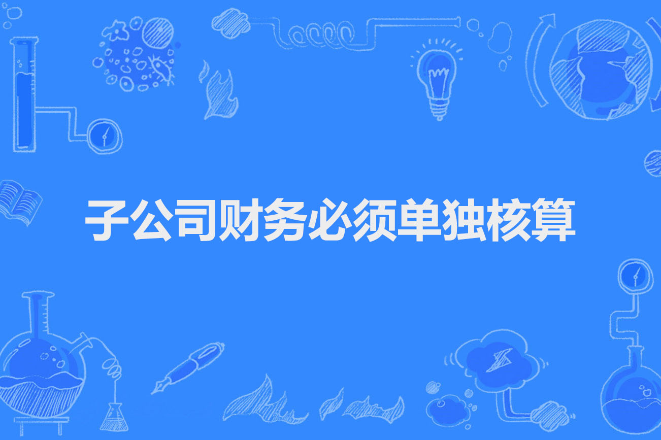 子公司财务必须单独核算.jpg