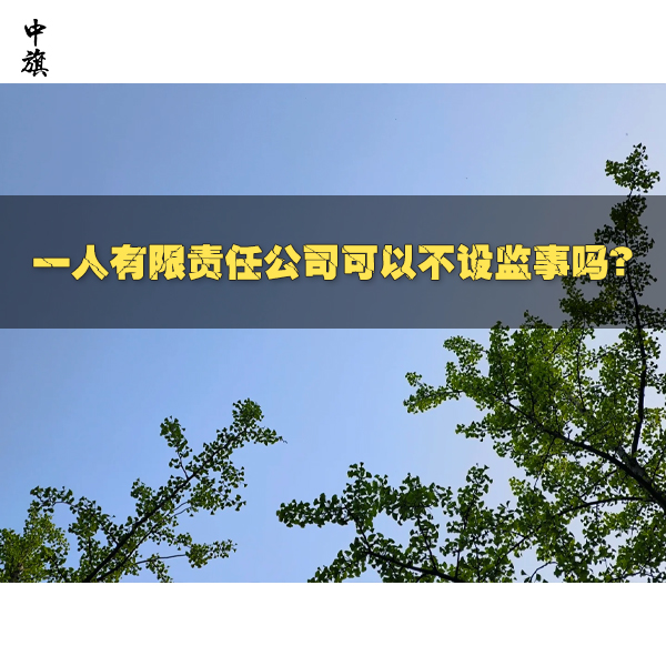 一人有限责任公司可以不设监事吗？