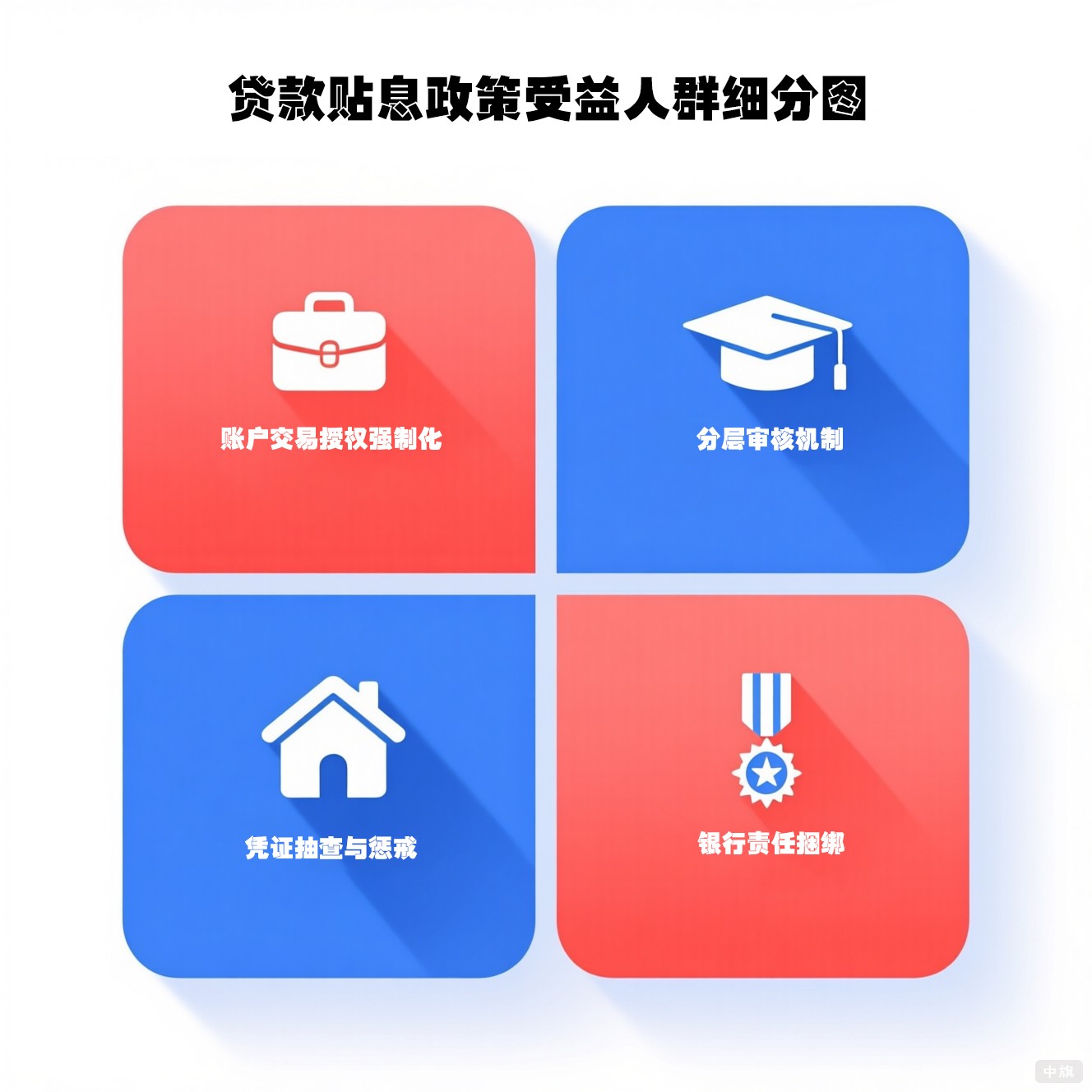 贷款贴息政策受益人群细分图