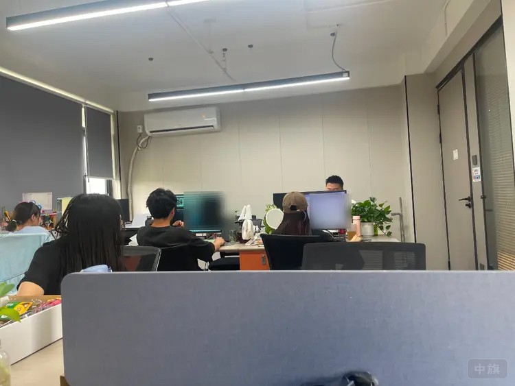 正在忙碌的年轻人
