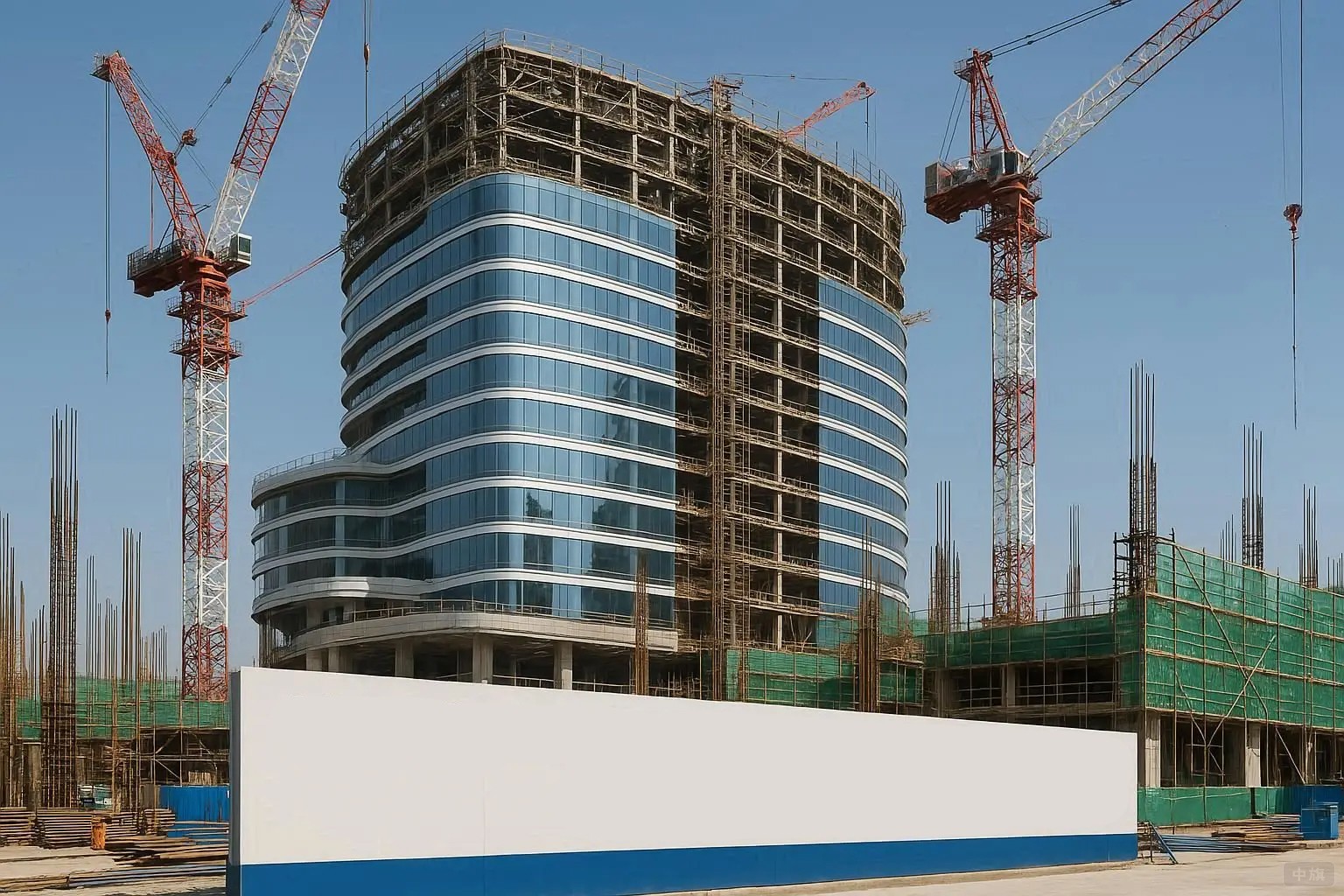 正在建造的高楼大厦