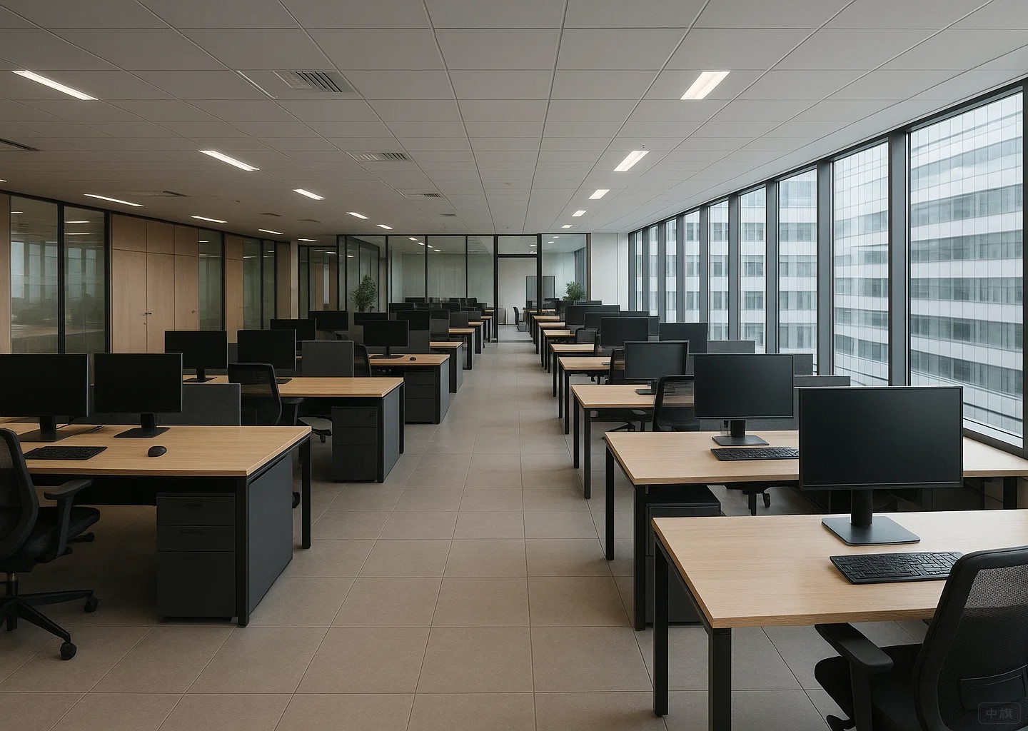 干净明亮的企业办公室
