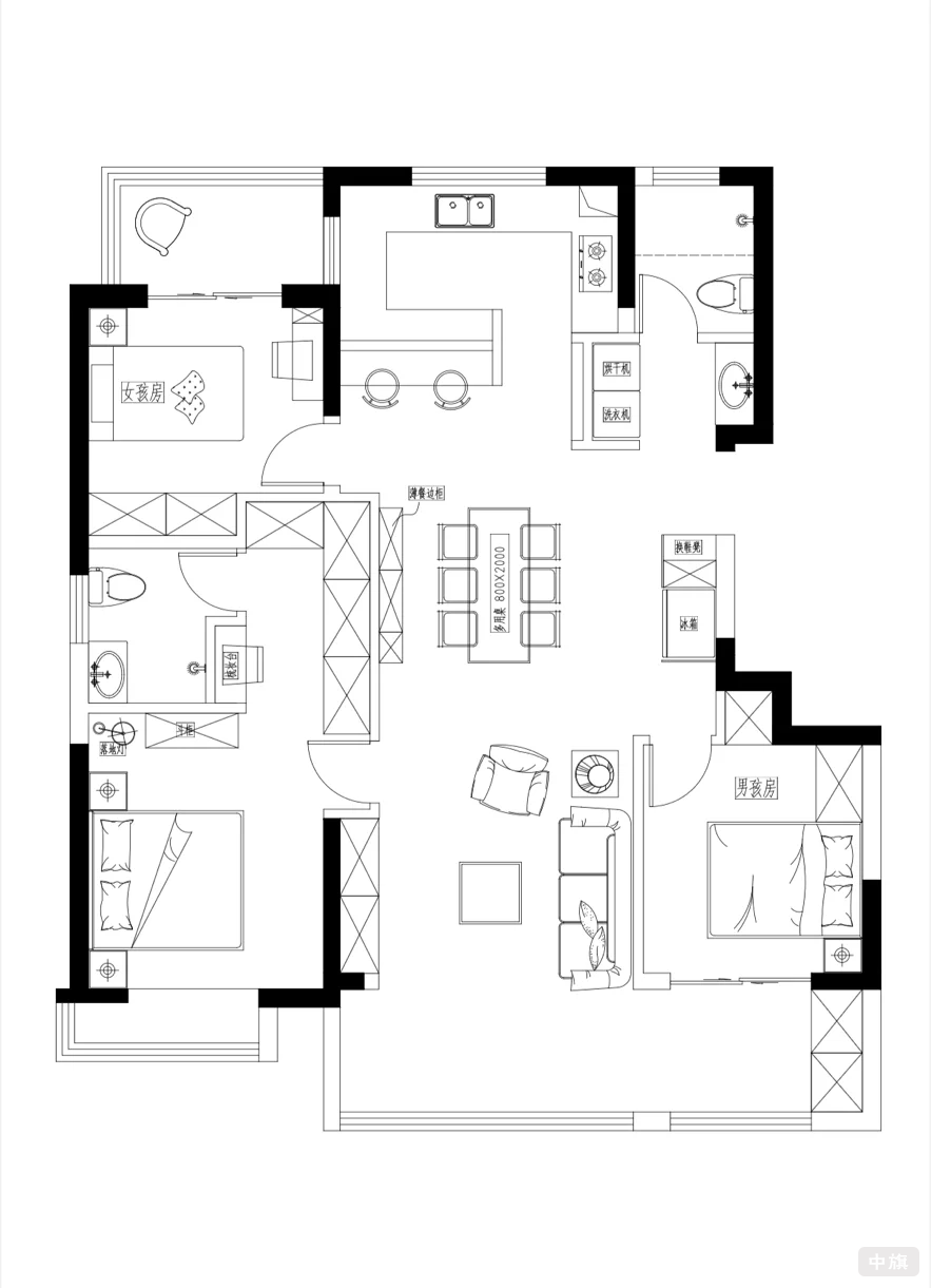 厨房整改平面图