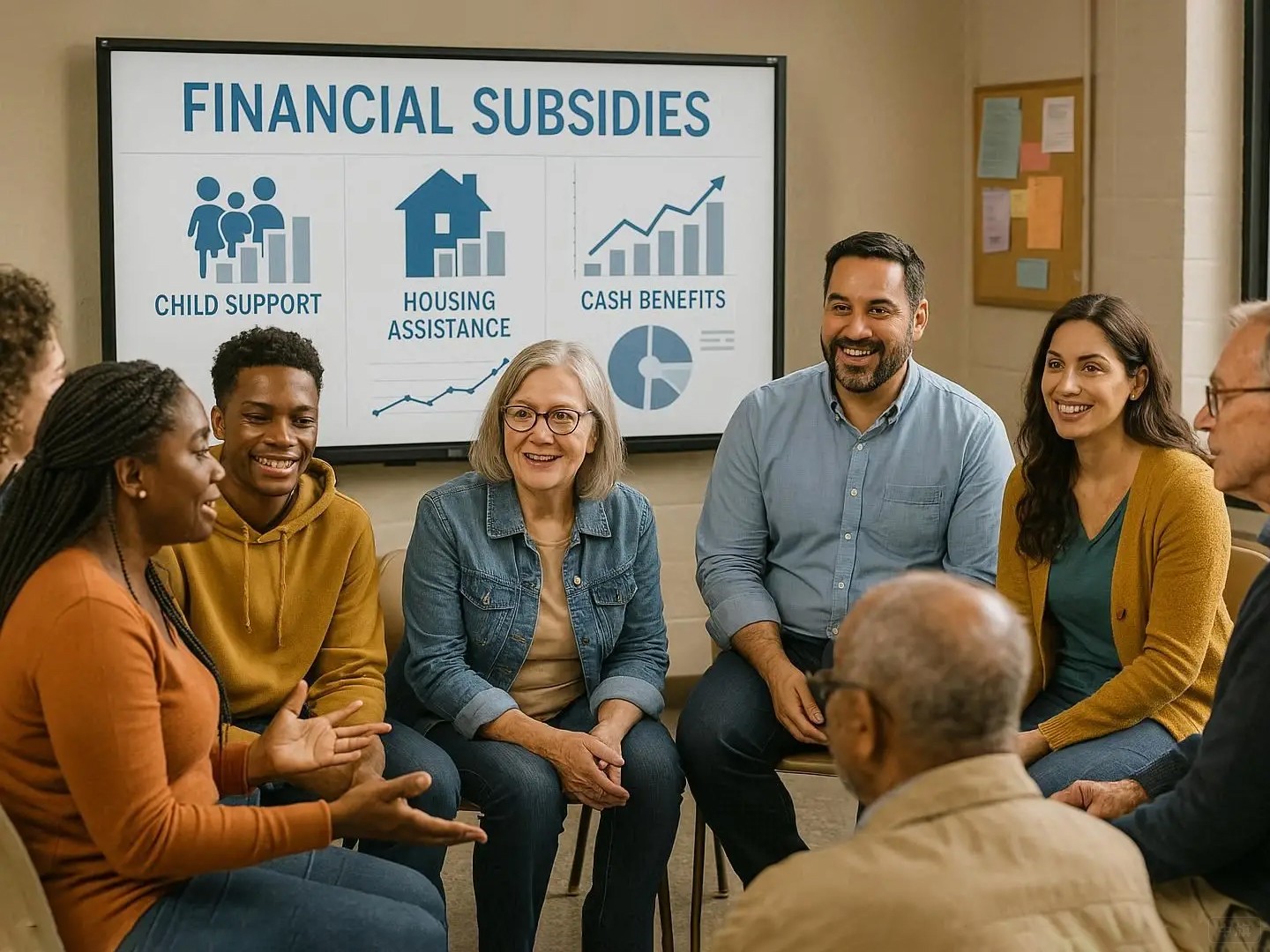 企业工作人员在讨论奖补问题