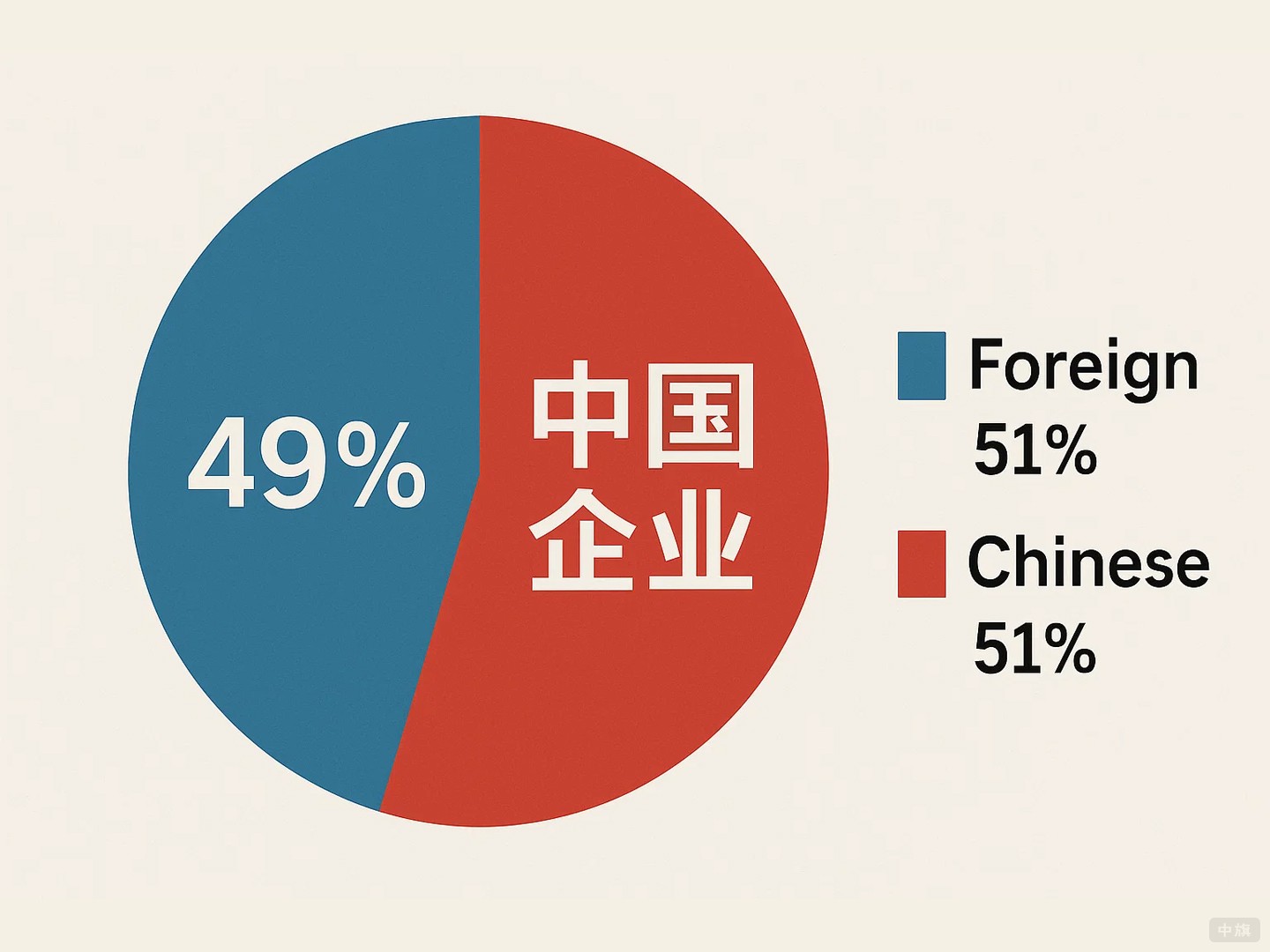 外资企业占比示意图 外资企业占比示意图