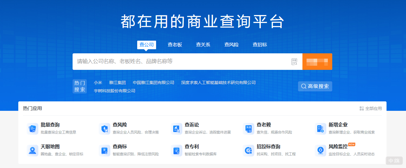 某三方平台的查询页面