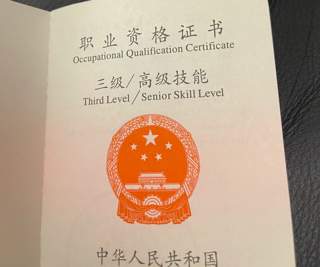 职业资格证书 职业资格证书