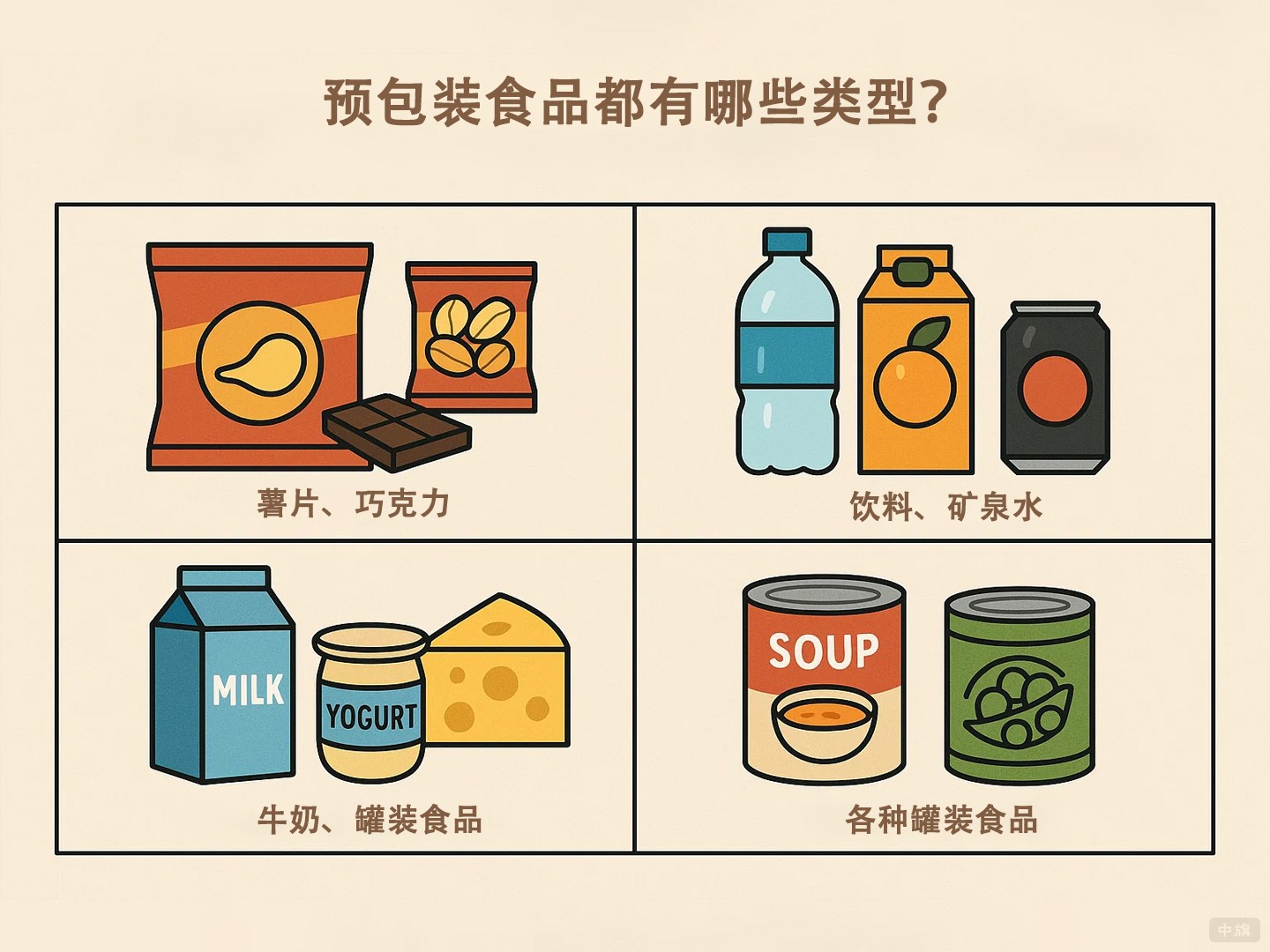 预包装食品都有哪些类型? 预包装食品都有哪些类型?