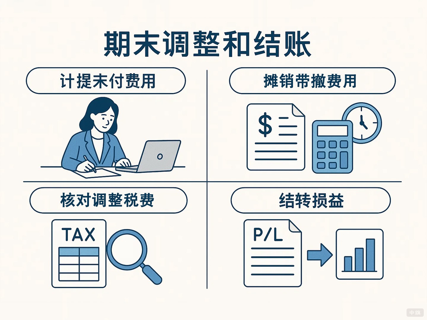 会计月末期末调整和结账 会计月末期末调整和结账