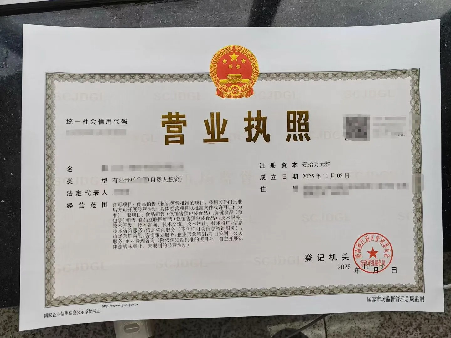 营业执照 营业执照