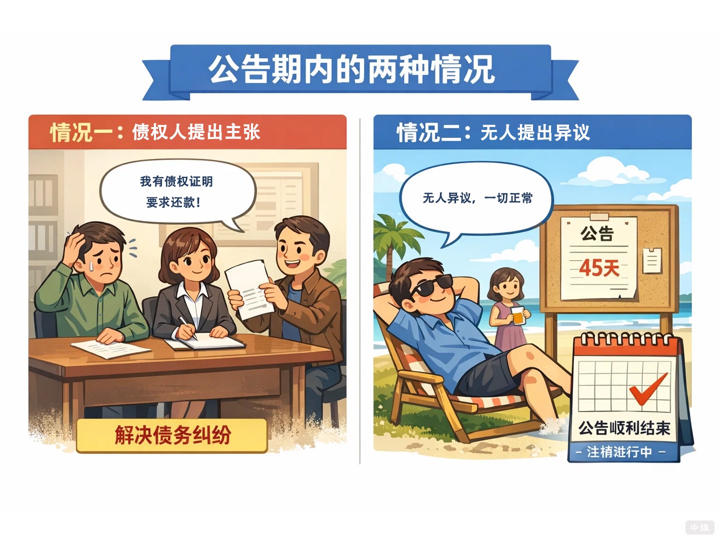 公告期内的两种情况 公告期内的两种情况