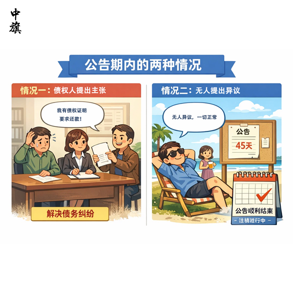 企业注销公告期的45天里，需要注意什么？