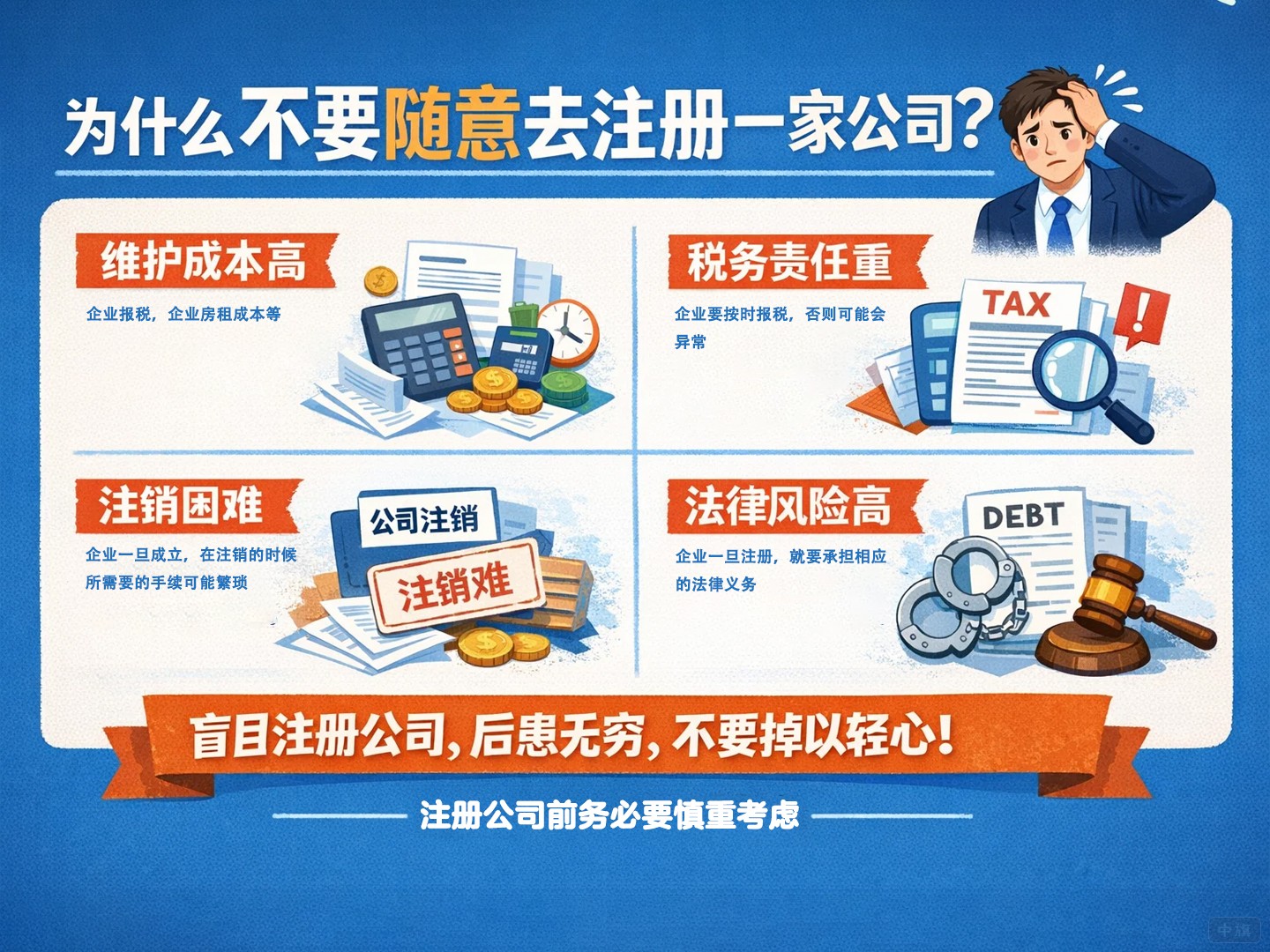 为什么不要随意去注册一家公司？