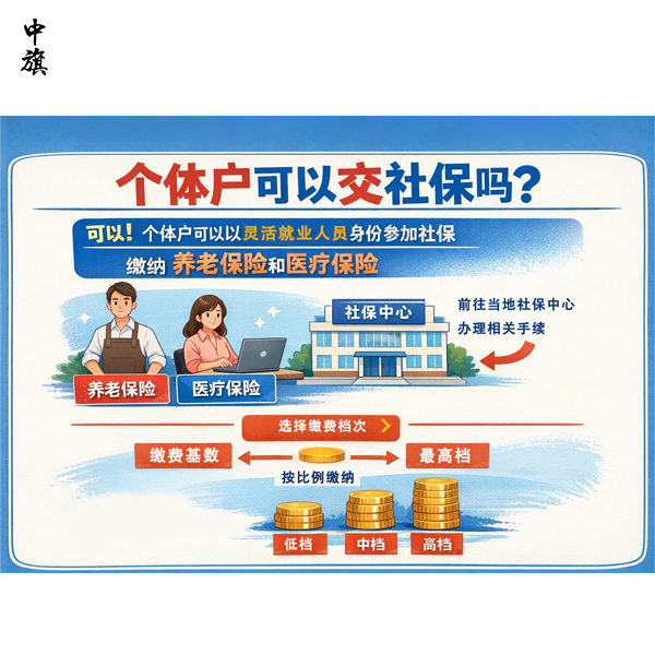 没有工资的个体商户社保怎么缴纳？