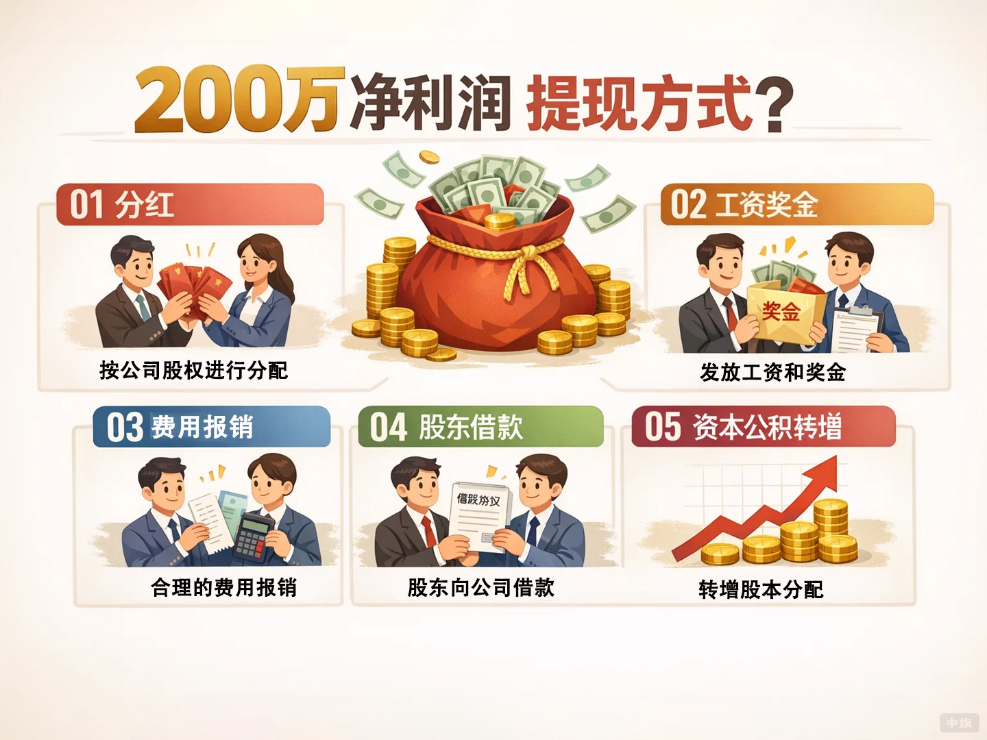 200万净利润提现方式 200万净利润提现方式