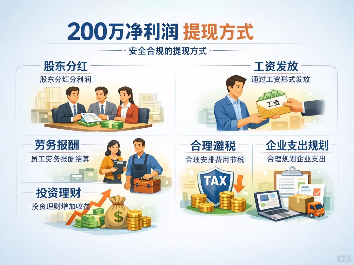 200万净利润提现方式 200万净利润提现方式