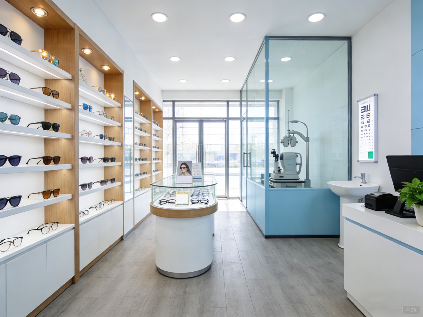 眼镜店配镜现场