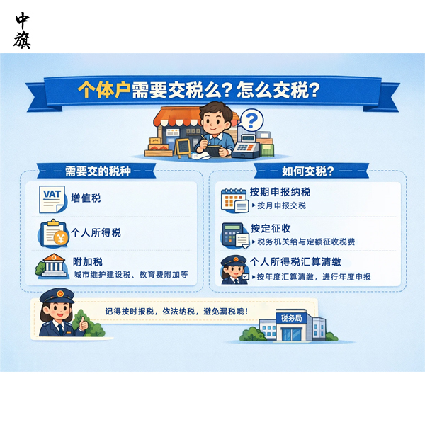 个体户需要交税么？怎么交税？
