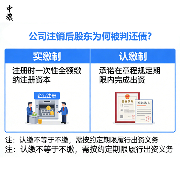 认缴1000万实缴0元，公司注销后股东为何被判还债？