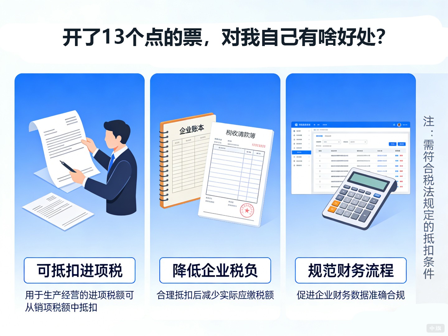 开了13个点的票，对我自己有啥好处？