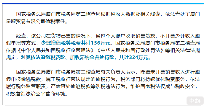 国家税务总局厦门市税务局第二稽查局