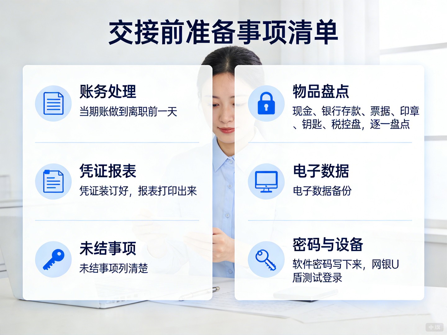 会计再离职前交接前要准备什么？